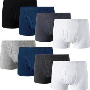 Family Feeling Little Boys' Cotton Boxer Brief Soft Underwear 6 pack boys size 8